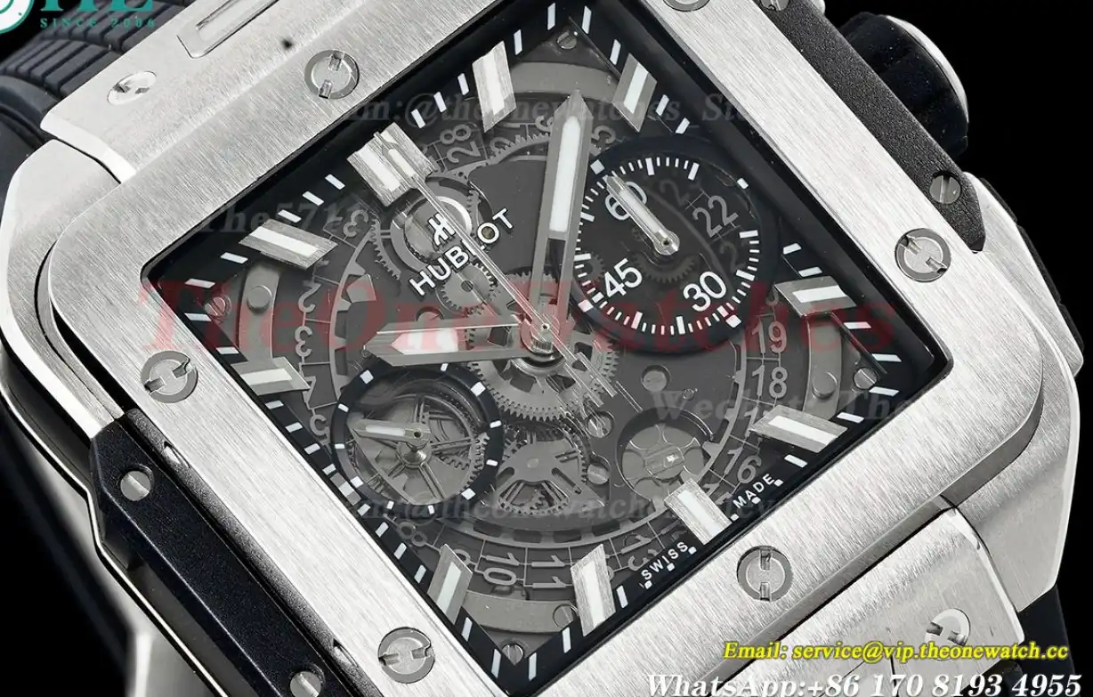 Square Bang Unico 42mm SS RU Skeleton Dial BBF HUB1280A