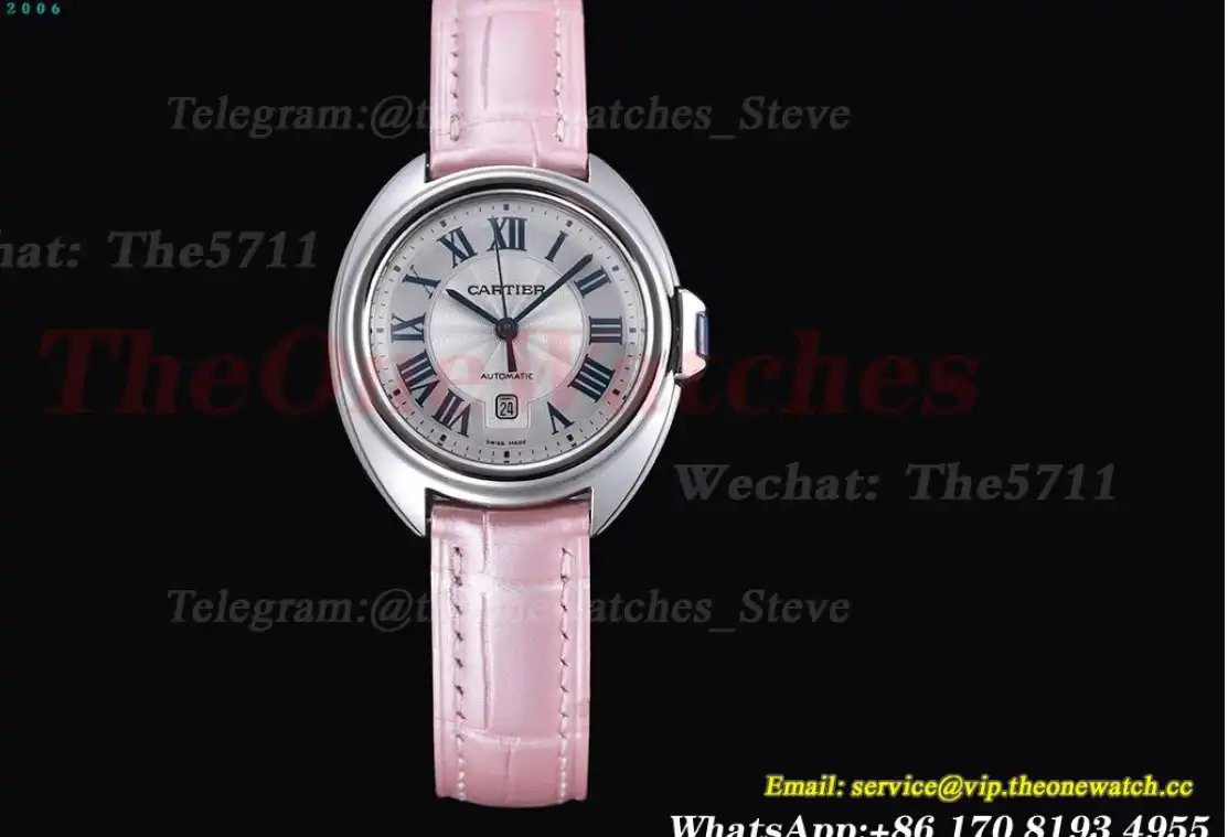 CLE De Cartier 31mm SS LE Pink Strap RXWF ETA2671