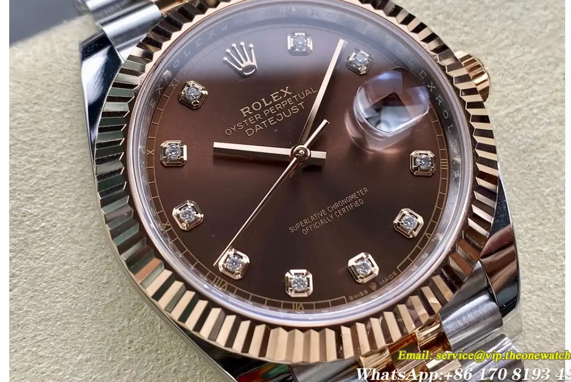 Datejust 126331 41mm Jub RG SS Brown Dia ARF SH3235(Tungsten Heavy Version)