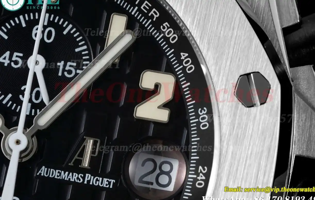 Royal Oak Offshore 42mm SS LE Black Blk APF A7750