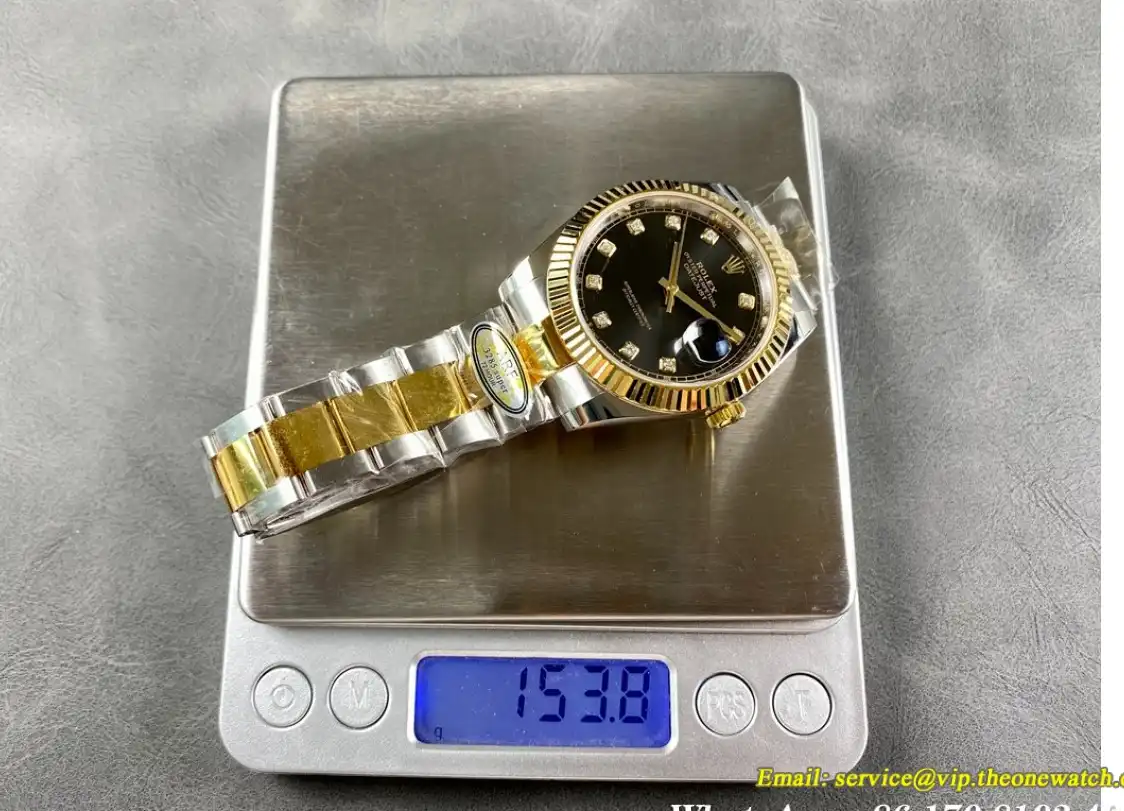 Datejust 126333 41mm Oys YG SS Black Dia ARF SH3235(Tungsten Heavy Version)