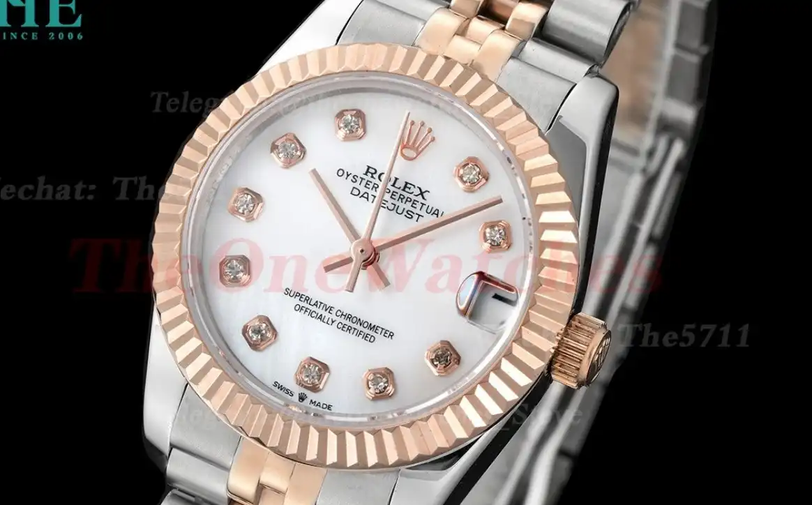 Datejust 28mm RG SS White Dia GDF MY8215