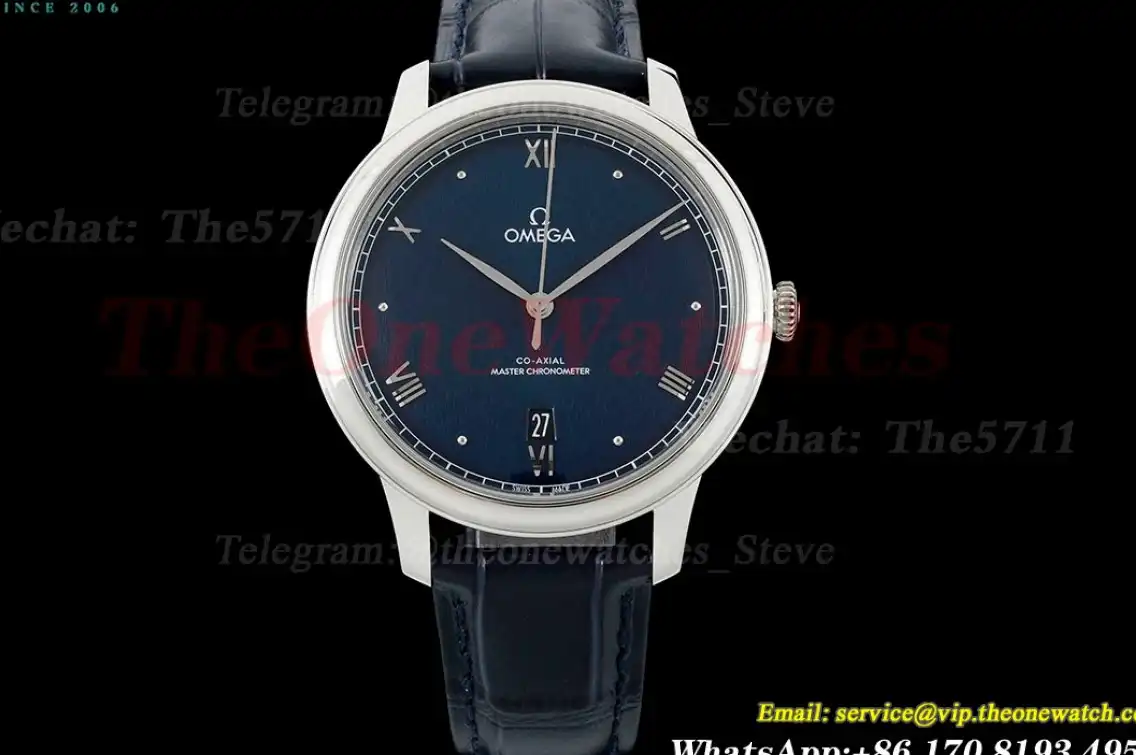 De Ville Prestige Date 40mm SS LE Blue Dial MKS A8800