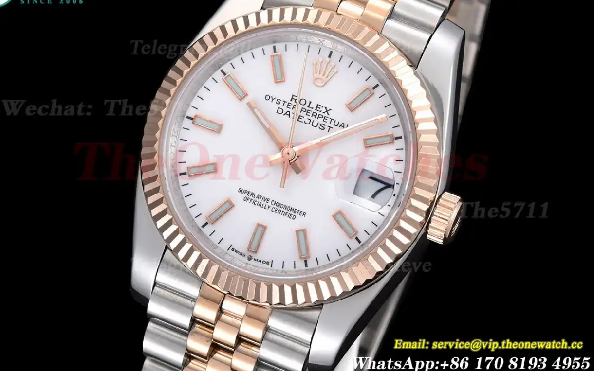 Datejust 126231 36mm Jub RG SS White Stk GDF MY8215