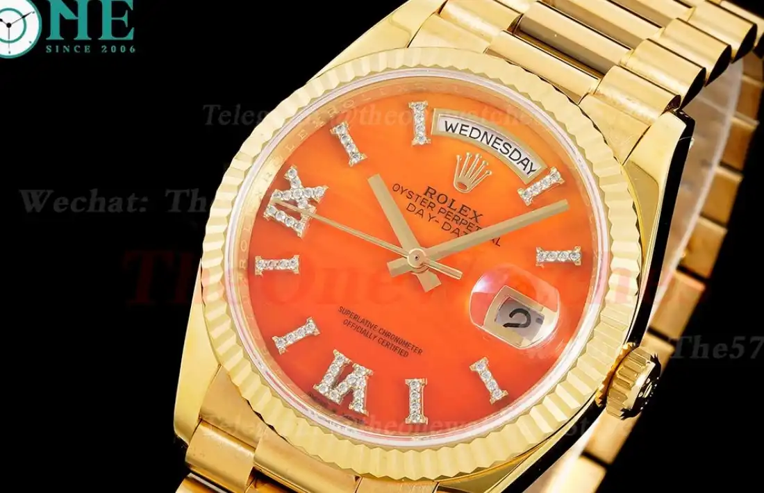 DayDate 36mm YG YG Pres Orange Gradient Dial RAF A2836