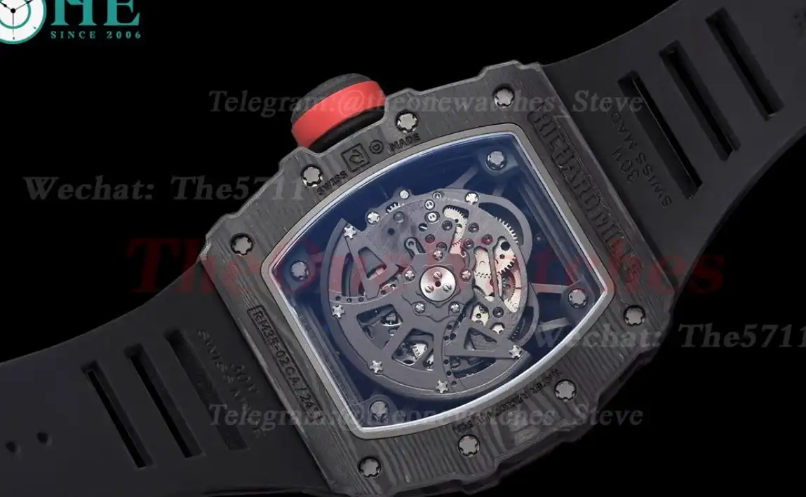 RM035-02 NTPT RU Skeleton Dial on Black Strap ZF V5 NH05A