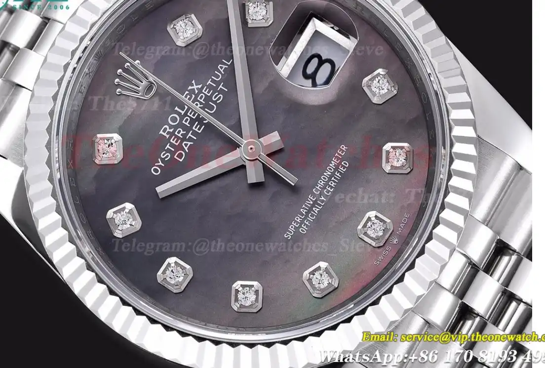 Datejust 126234 36mm Jubilee 904L SS SS Mop Dia GMF VR3235