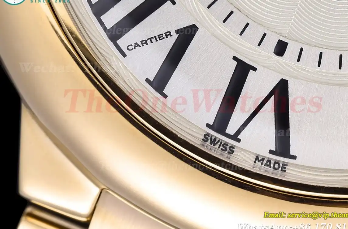 Ballon Bleu De Cartier 42mm YG YG White Dial GDF MY8215