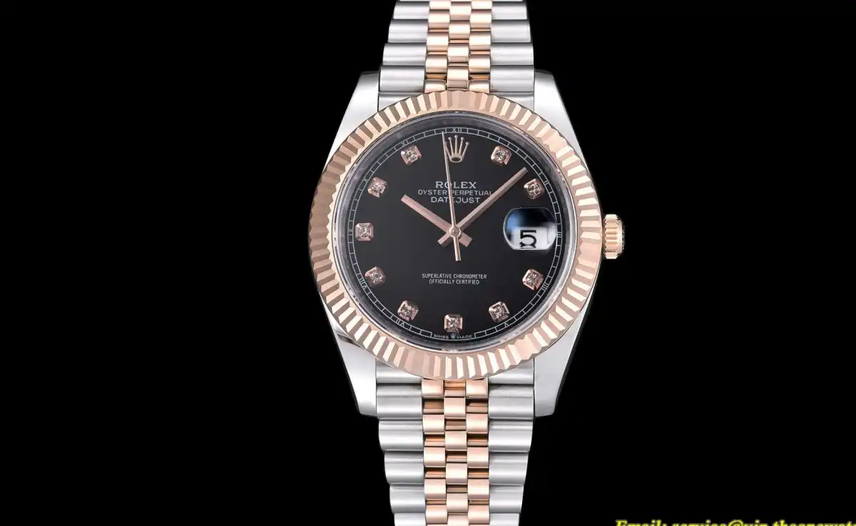 Datejust 126331 41MM RG SS Black Dia EWEF A3235