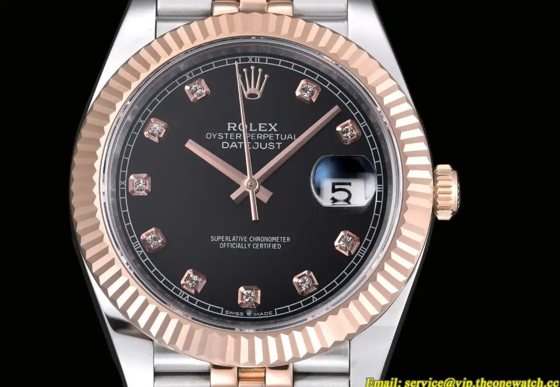 Datejust 126331 41MM RG SS Black Dia EWEF A3235