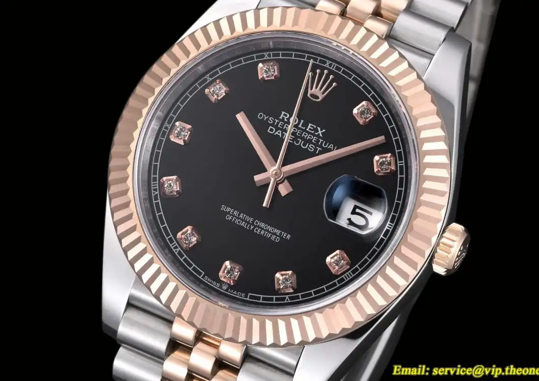 Datejust 126331 41MM RG SS Black Dia EWEF A3235