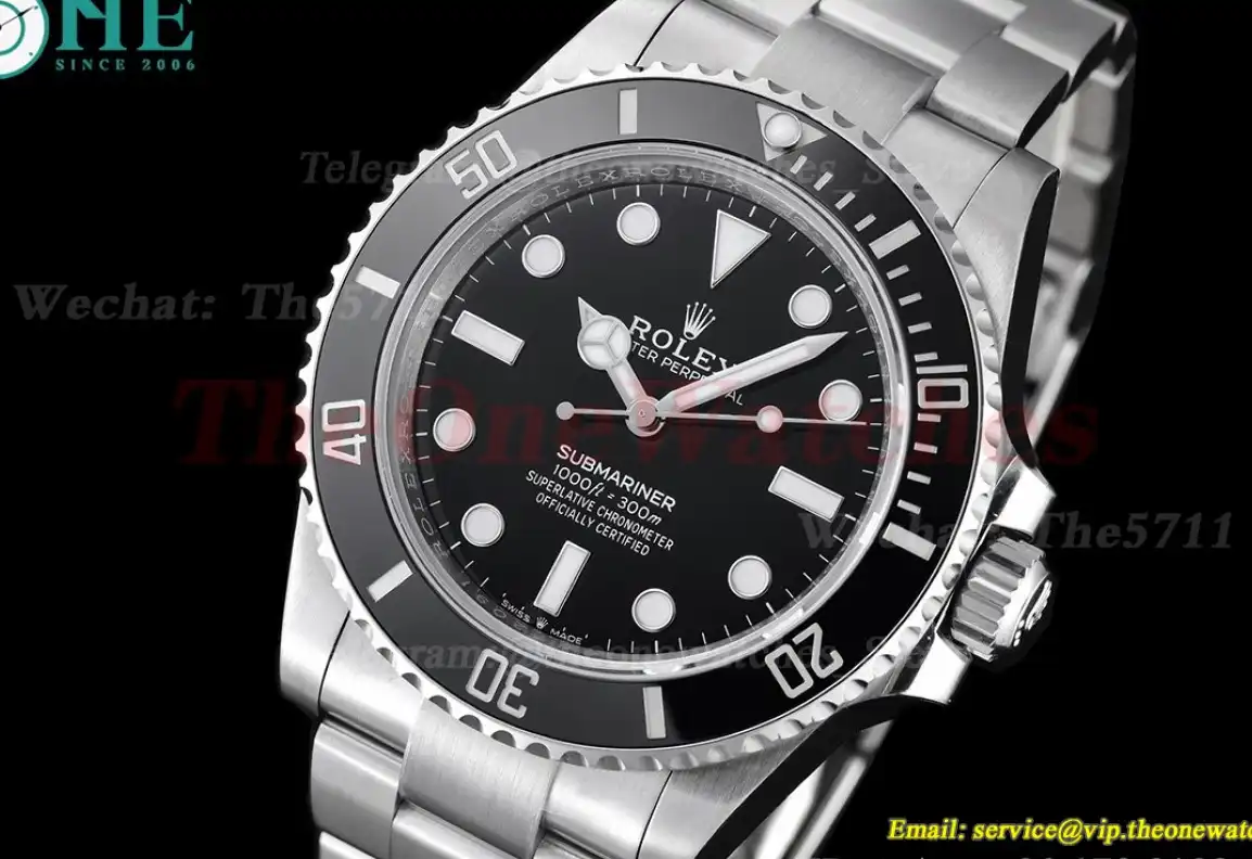 Submariner 124060LN 41mm No Date Black Dial VSF VS3230 Super Clone