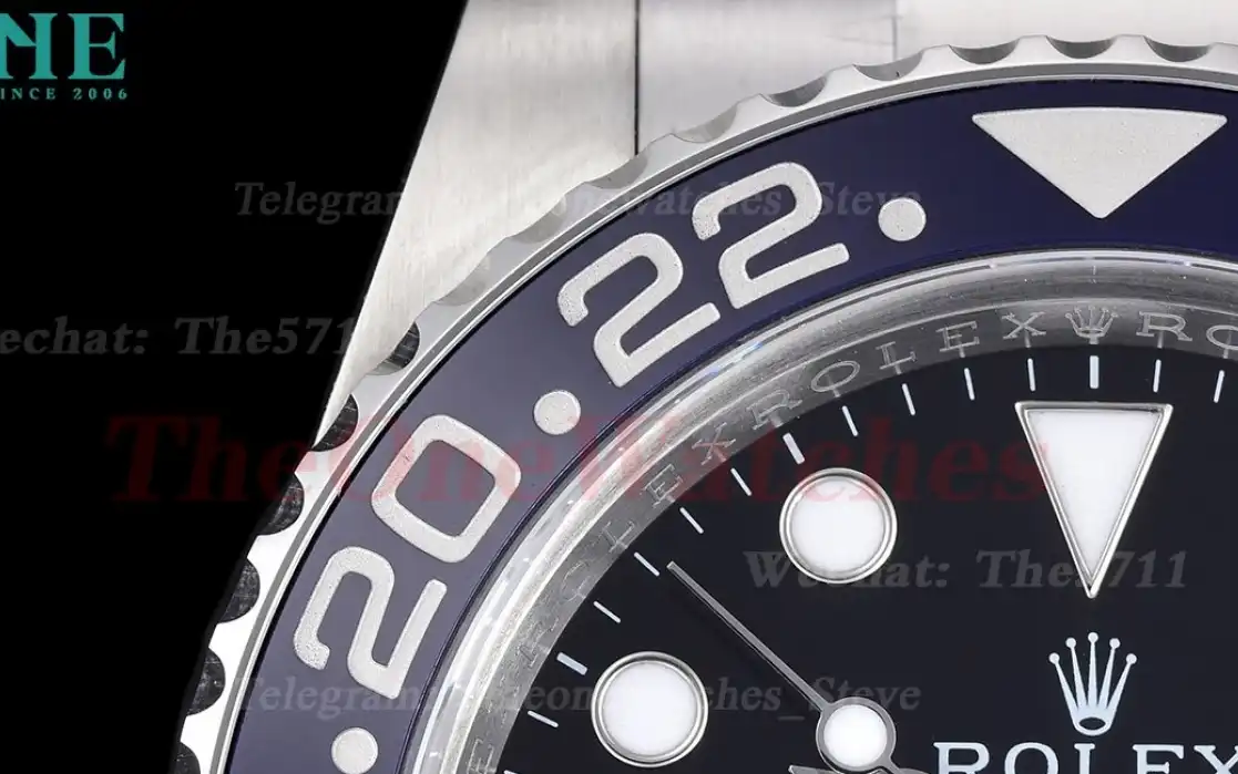 Rolex - GMT II 126710 Pepsi Oys 40mm SS SS Black Clean V2 DD3285 Super Clone