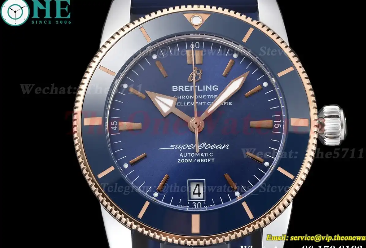 Superocean Heritage B20 42mm RG RU Blue BLSF A2824