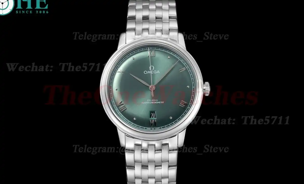 De Ville Prestige Date 40mm SS SS Green Dial BLSF A8800