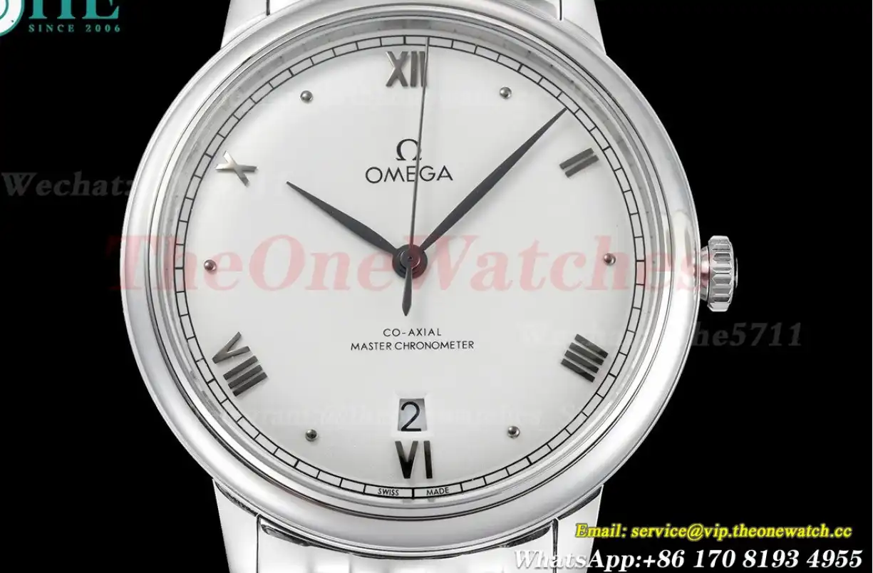 De Ville Prestige Date 40mm SS SS White Dial BLSF A8800