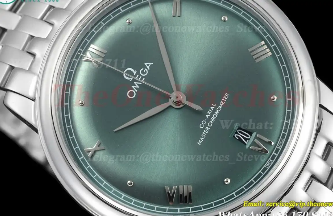 De Ville Prestige Date 40mm SS SS Green Dial BLSF A8800