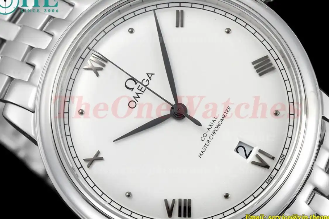 De Ville Prestige Date 40mm SS SS White Dial BLSF A8800