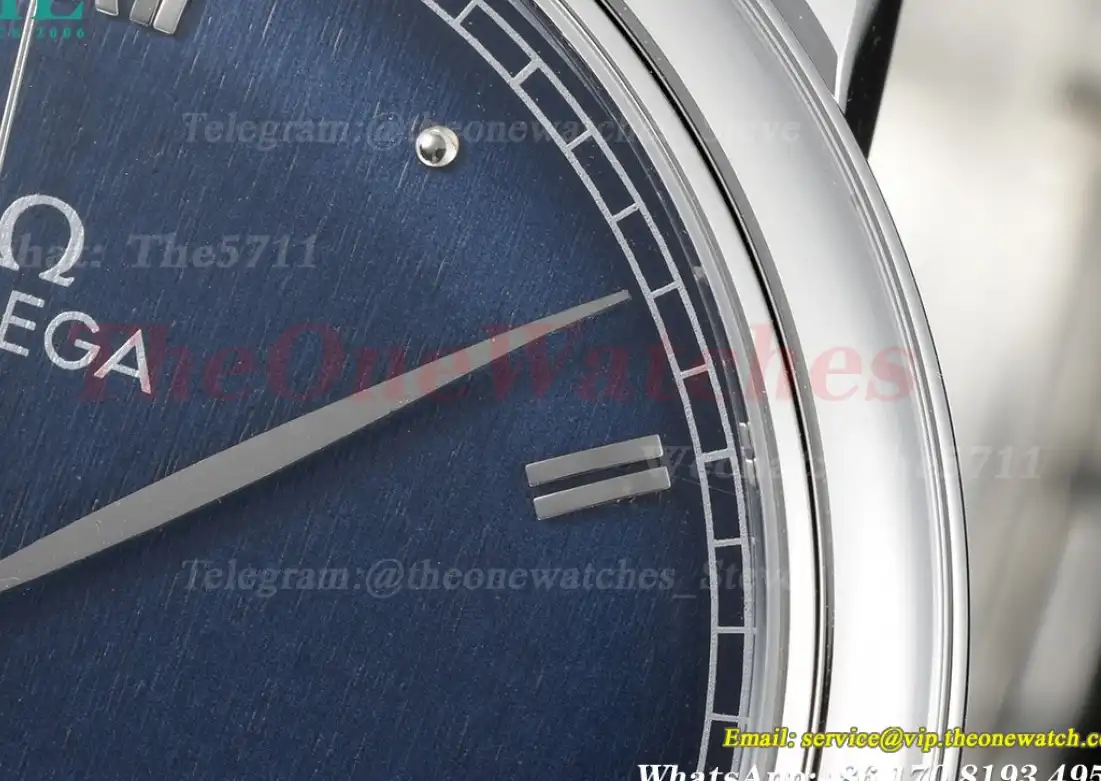 De Ville Prestige Date 40mm SS SS Blue Dial BLSF A8800