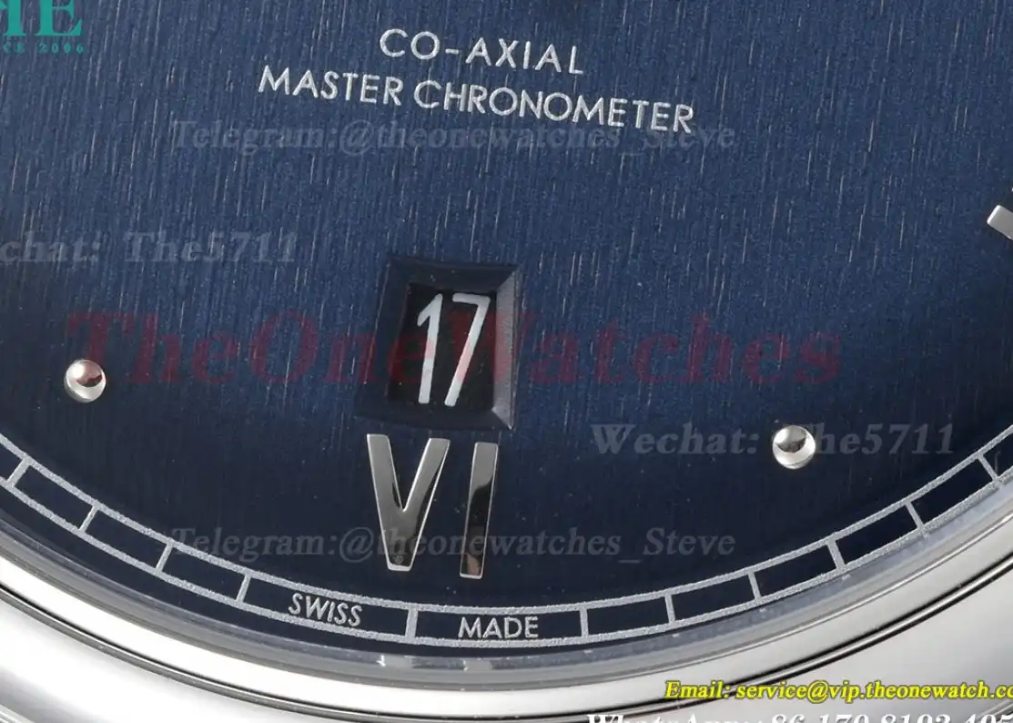 De Ville Prestige Date 40mm SS SS Blue Dial BLSF A8800