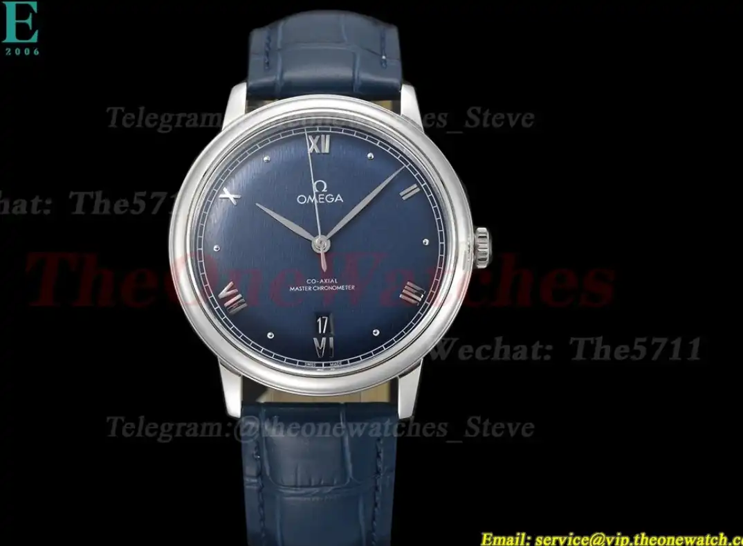 De Ville Prestige Date 40mm SS LE Blue Dial BLSF A8800