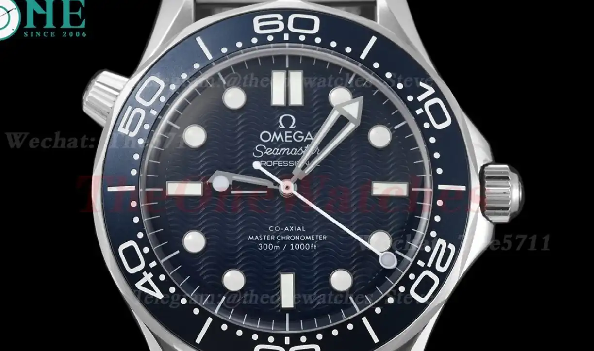 Seamaster 300m James Bond 60th 42mm SS SS Blue Dial BLSF A8806 Mod