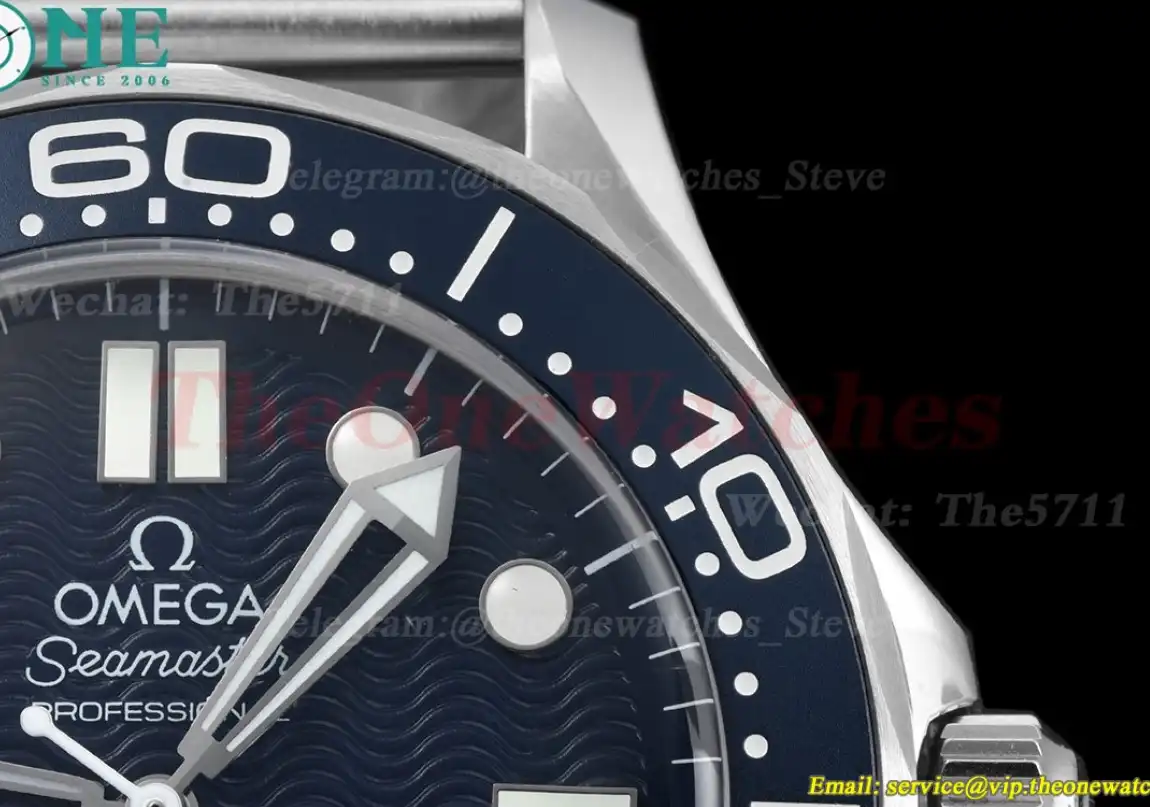 Seamaster 300m James Bond 60th 42mm SS SS Blue Dial BLSF A8806 Mod