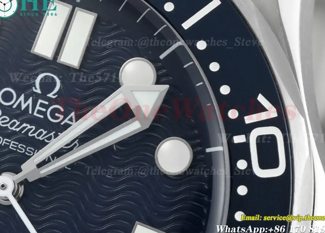 Seamaster 300m James Bond 60th 42mm SS SS Blue Dial BLSF A8806 Mod