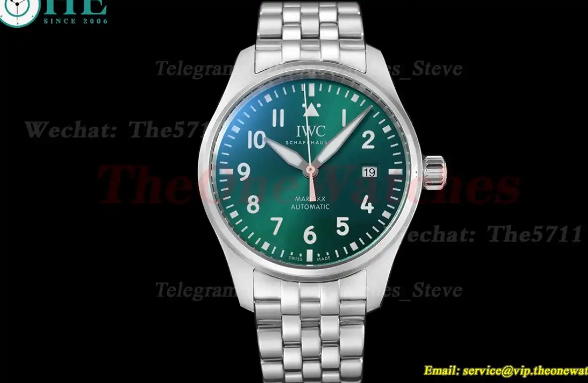 Pilot Mark XX 40mm SS SS Green Dial V7F A2892