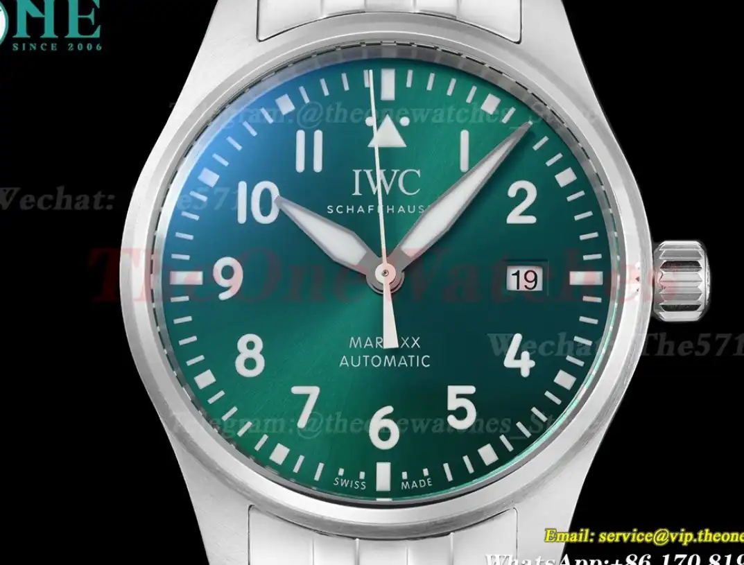 Pilot Mark XX 40mm SS SS Green Dial V7F A2892