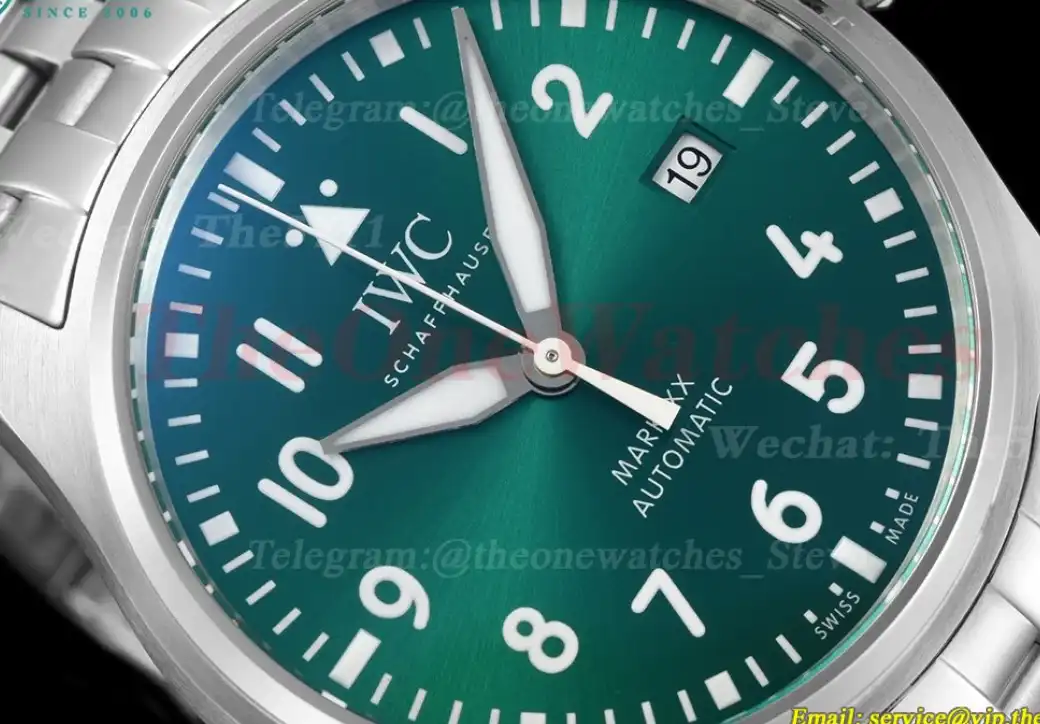 Pilot Mark XX 40mm SS SS Green Dial V7F A2892