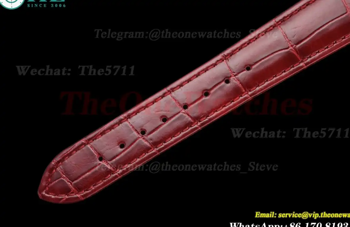 Tank Louis 25.5mm Alligator Leather YG LE Red Dial DRF Quartz