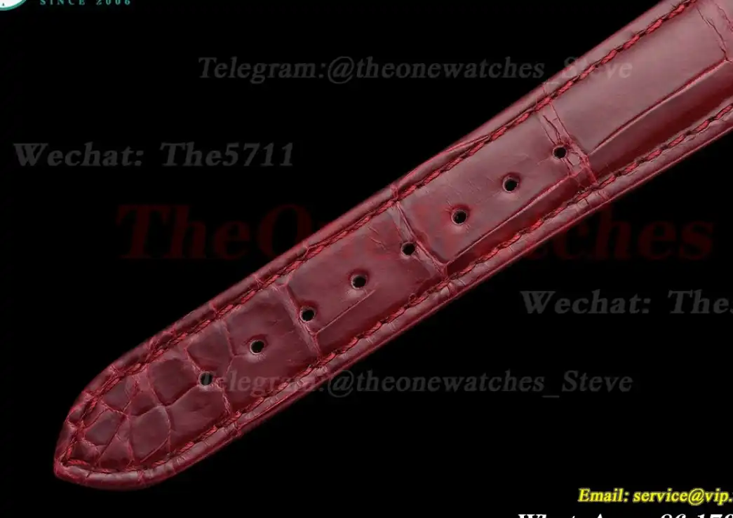 Tank Must 25.5mm Alligator Leather SS LE Red Dial DRF Quartz