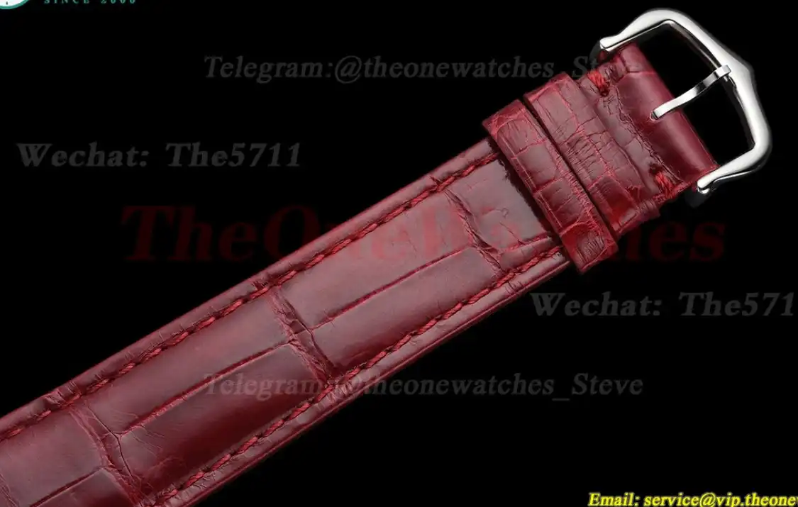 Tank Must 25.5mm Alligator Leather SS LE Red Dial DRF Quartz