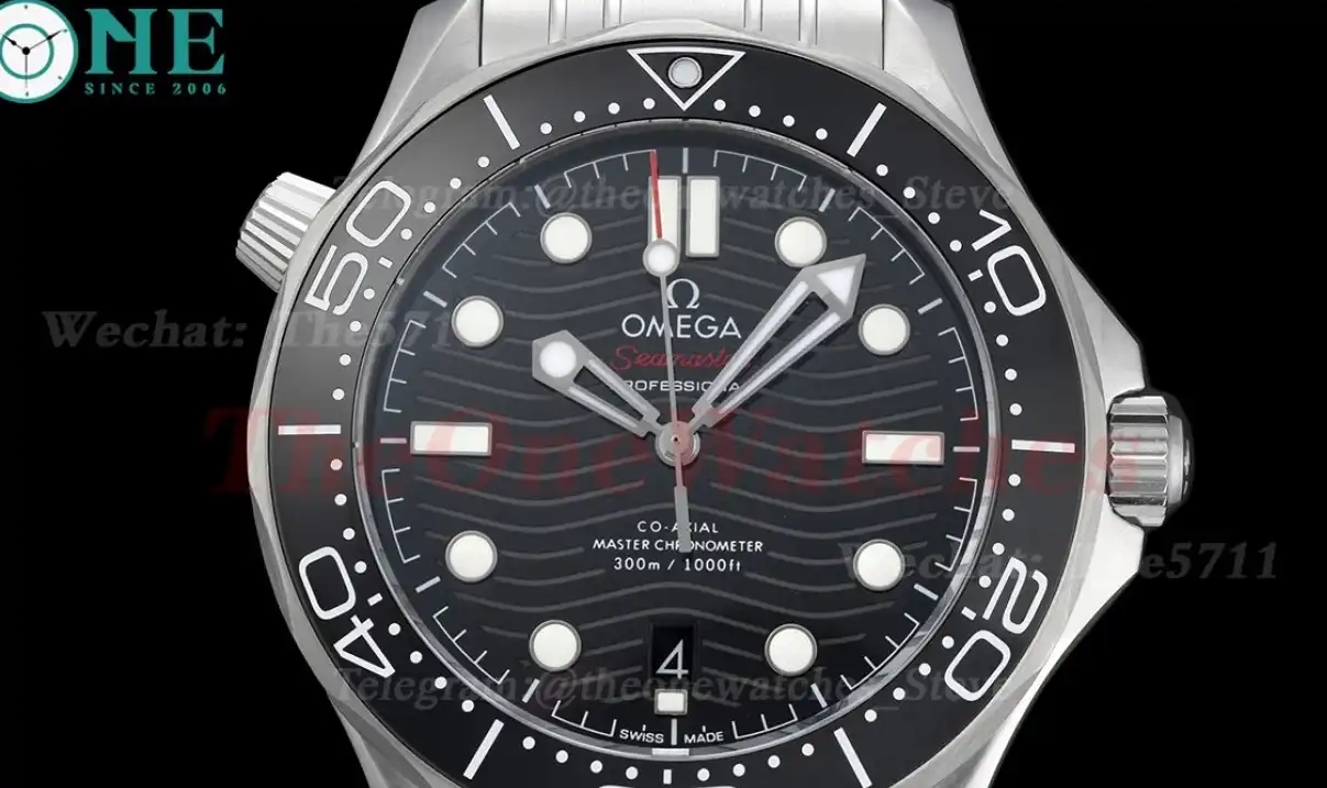 Seamaster 300m 42mm SS SS Black Dial T+F A8800