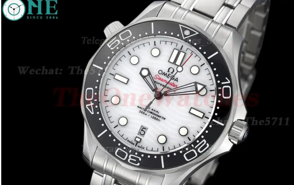 Seamaster 300m 42mm SS SS White Dial T+F A8800