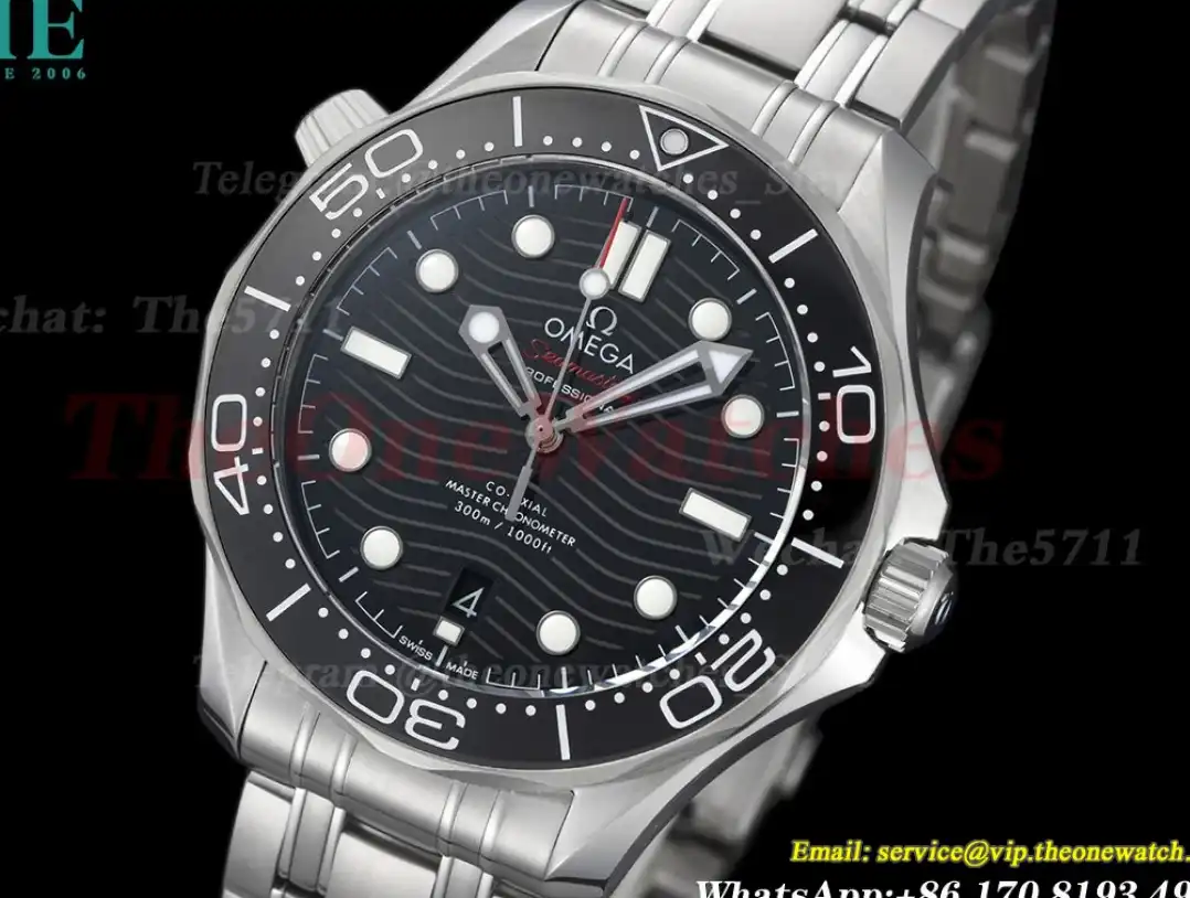 Seamaster 300m 42mm SS SS Black Dial T+F A8800