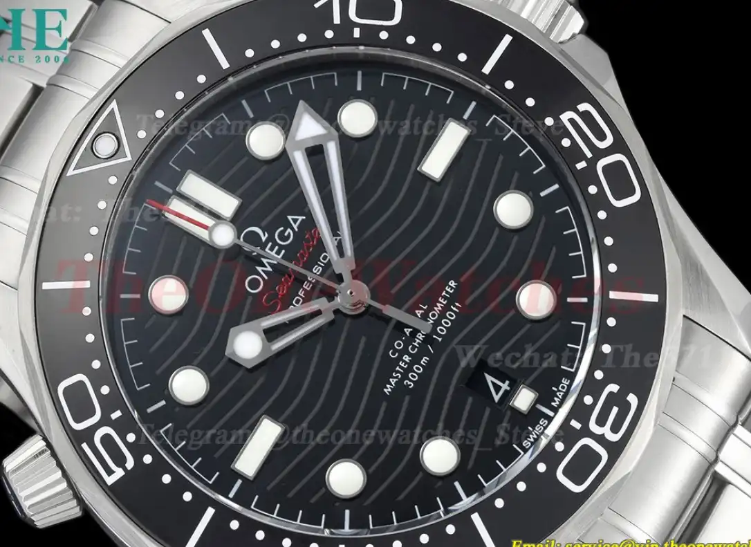 Seamaster 300m 42mm SS SS Black Dial T+F A8800