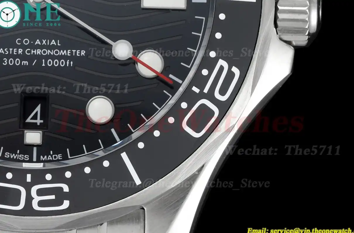 Seamaster 300m 42mm SS SS Black Dial T+F A8800