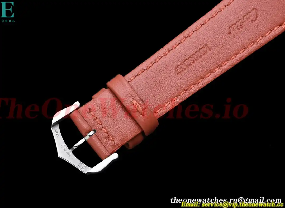 Cartier - Tank Must SS LE White Dial On Orange Leather Strap K11F Quartz