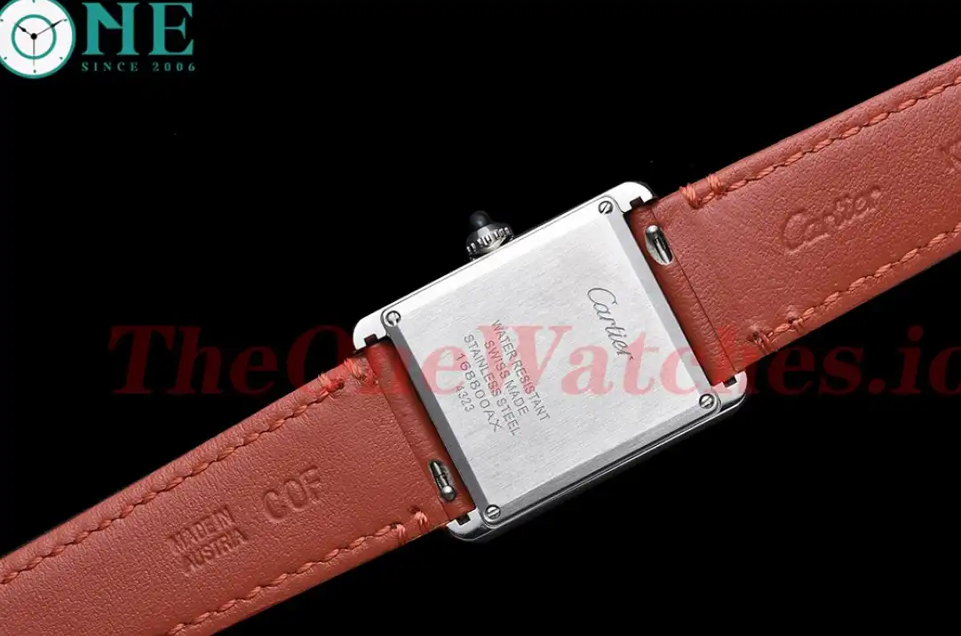 Cartier - Tank Must SS LE White Dial On Orange Leather Strap K11F Quartz