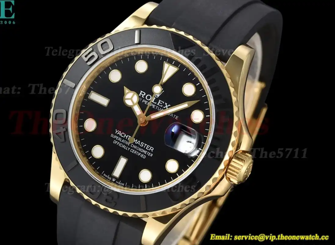 Yacht-Master 226658 42mm YG RU Black Dot KF VR3235(Gain Weight)