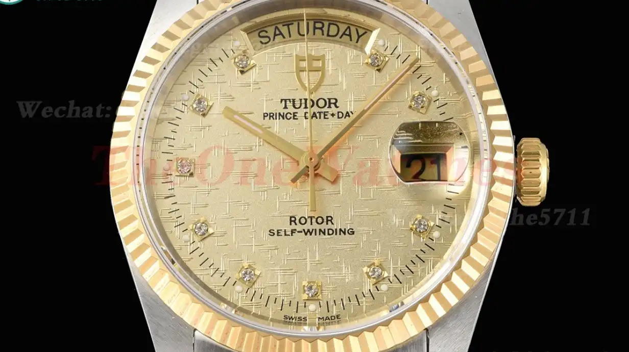 Prince Date Day 36mm YG SS Gold Dia MKS A2824