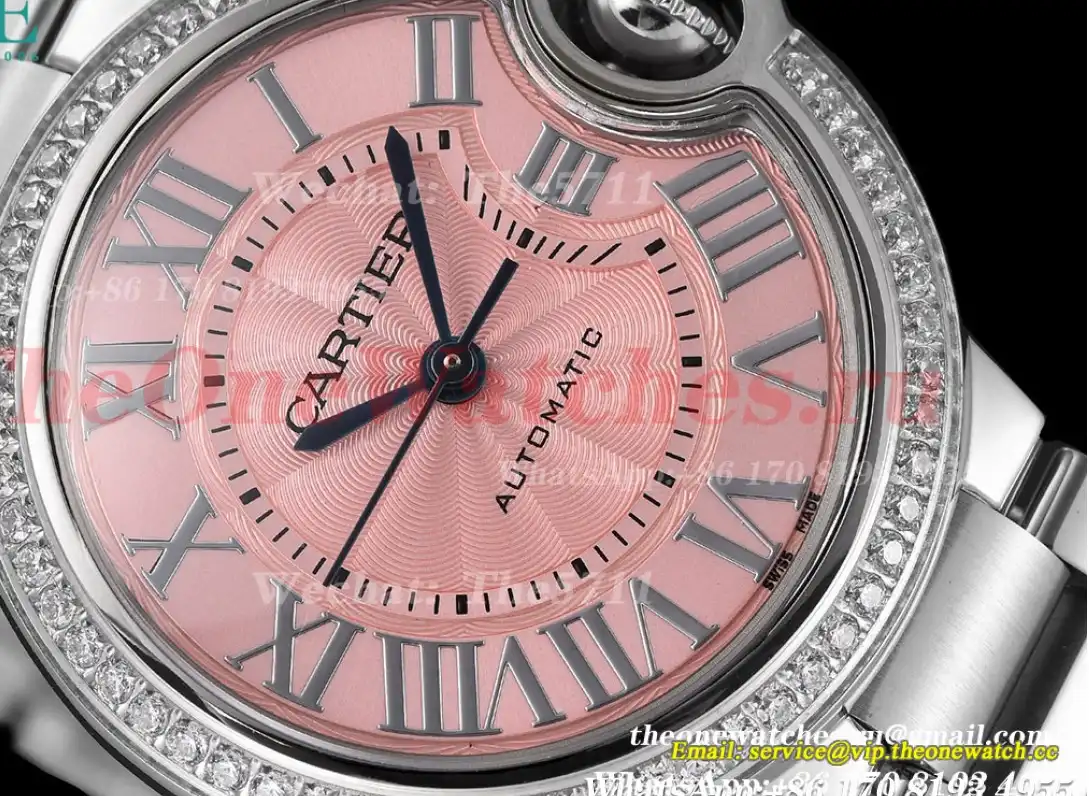 Cartier - Balon Bleu De Cartier 33mm SS SS Pink Dial GDF NH05