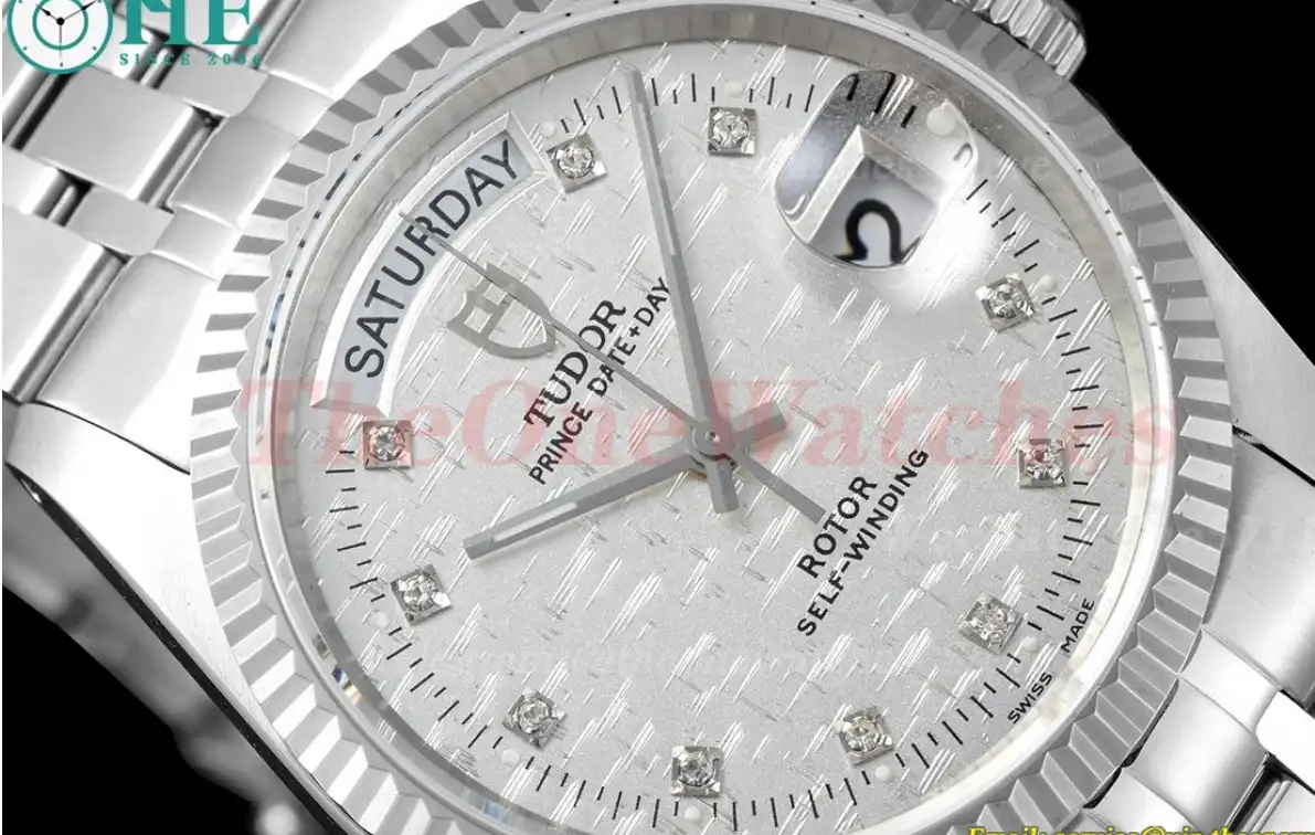 Prince Date Day 36mm SS SS Silver Dia MKS A2824