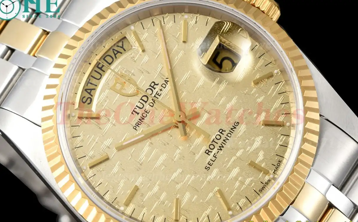 Prince Date Day 36mm YG SS Gold Stk MKS A2824