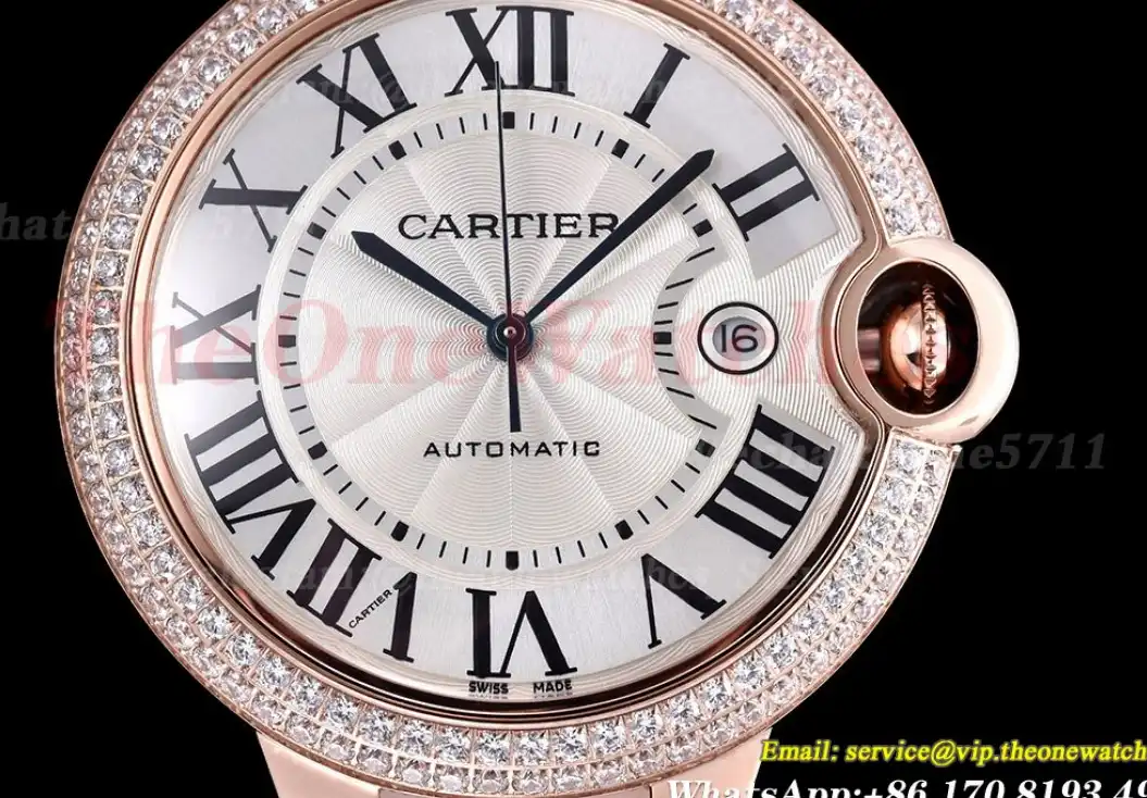 Ballon Bleu De Cartier 42mm Dia RG RG White Dial GDF MY8215