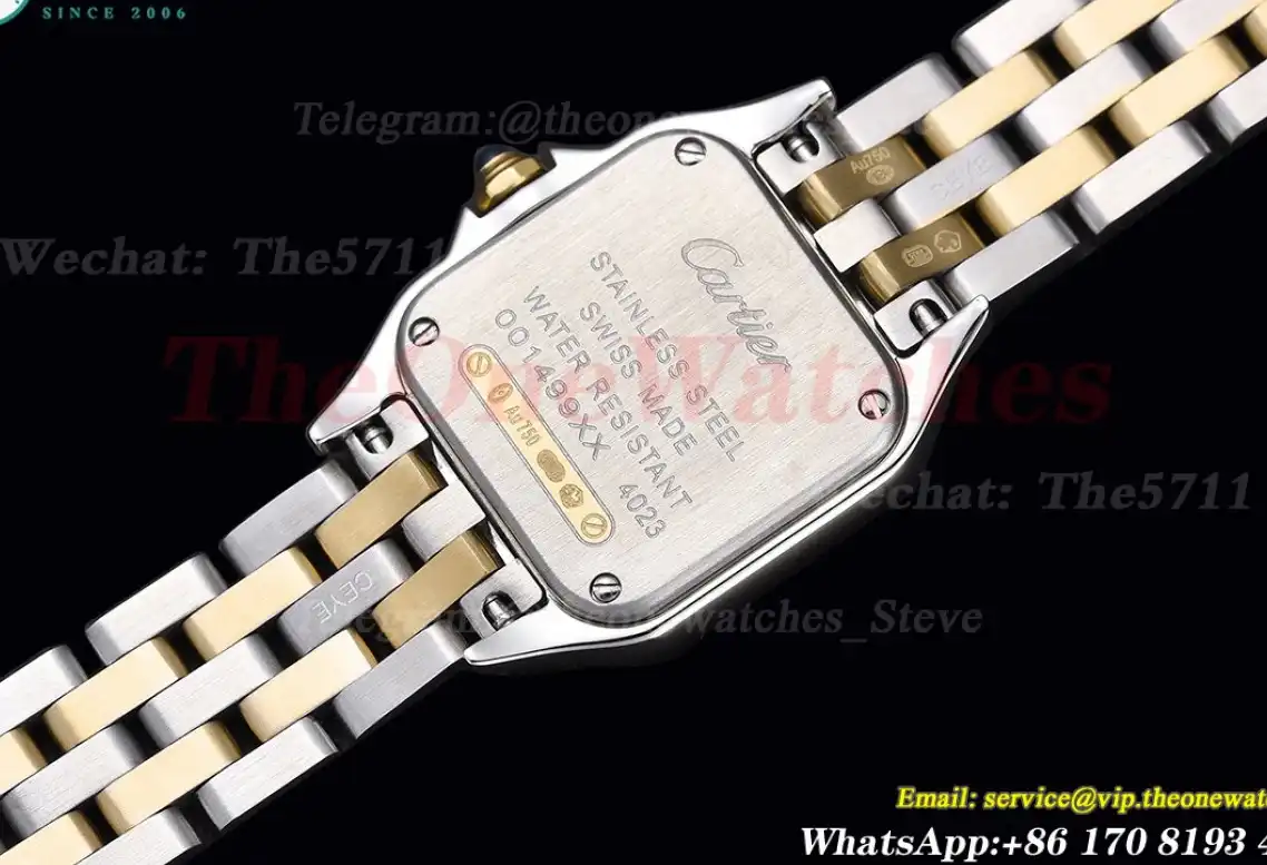 Panthere Secrete De Ladies 22mm Dia YG SS White Dial 8848F Swiss Qtz