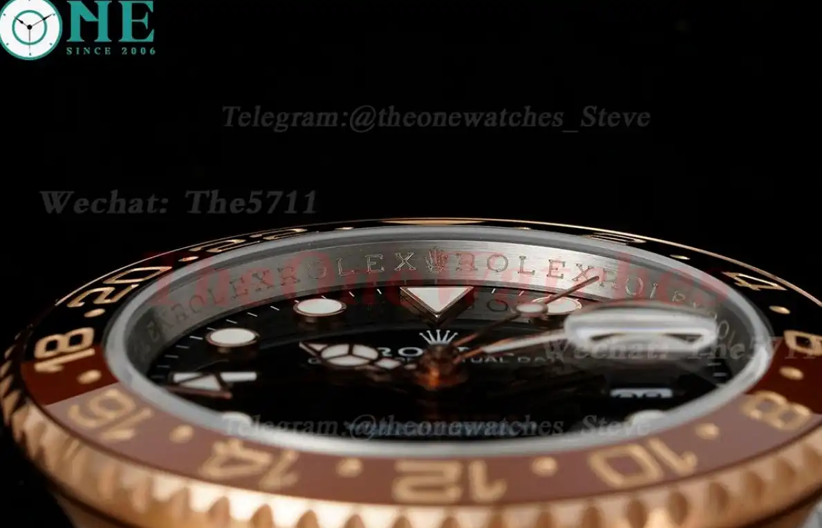 GMT Master II 126711 CHNR Rootbeer Oys 40mm RG SS Black Dial QF VR3285