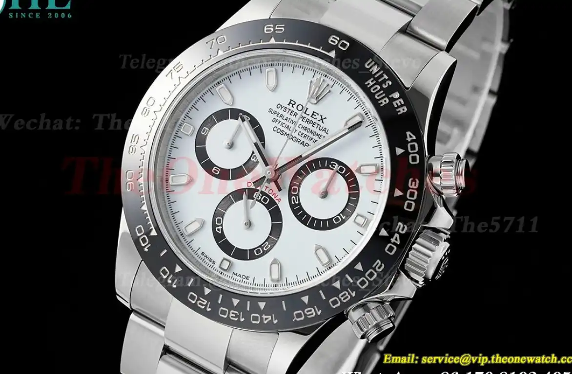 Daytona 116500 40mm SS SS White Dial VSF DD4130